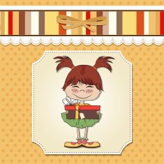 young girl with gift N2