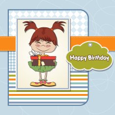 young girl with gift N6