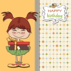 young girl with gift N7