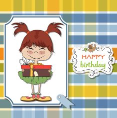 young girl with gift N8