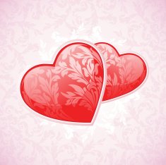 Happy Valentine's Day Floral Background N2