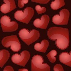 Heart pattern vector seamless background N3