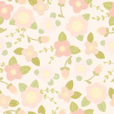 Vintage pink floral pattern