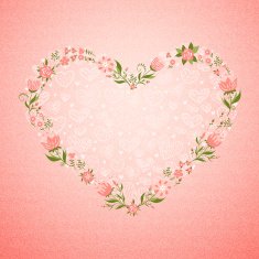 Valentines day card Frame heart N2