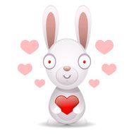 Rabbit holds big heart