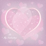 St Valentine Day Heart Shape Greeting Card