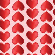 Seamless background with hearts by St Valentine's Day