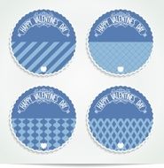 Festive Happy Valentine&#039;s Day design elements