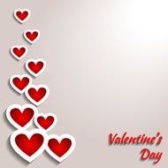 Valentine's background with hearts