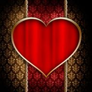 Valentine&#039;s Day - background of greeting card template N7