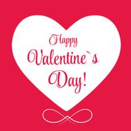 Vector St Valentine day&#039;s greeting card