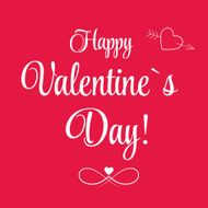 Vector St Valentine day&#039;s greeting card N2