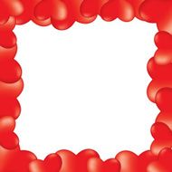 Hearts greeting border