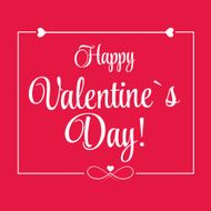 Vector St Valentine day&#039;s greeting card N3