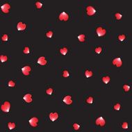 falling red roses petal