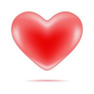 Red shiny heart shape N2
