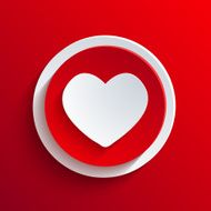 Vector red circle icon Eps10 N11