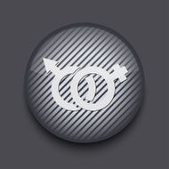 Vector app circle striped icon on gray background Eps 10 N6