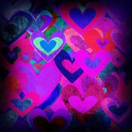 grunge love pattern background