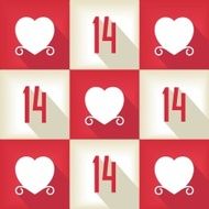 Funny Valentine Day pop-art pattern