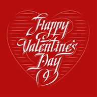 Happy Valentine's Day Handwritten Card
