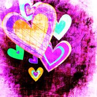 grunge love pattern background N6