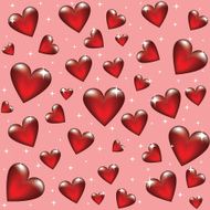 seamless backgroung with glass heart