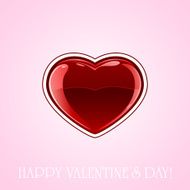 Heart on pink background N2