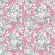 Seamless pattern with vintage roses N5