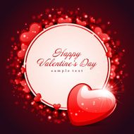 Hearts with card frame Valentine&#039;s day N9