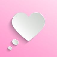 Speech bubble Valentine&#039;s day backround