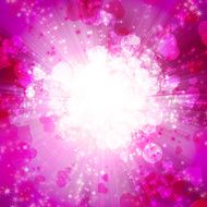 romantic background with hearts and stars N3