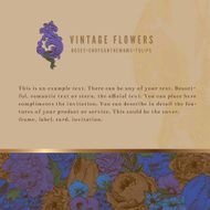 Vintage background with lush flowers