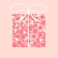 Valentines day heart backgroung vector illustration N3