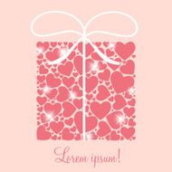 Valentines day heart backgroung vector illustration N4