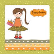 excited young girl she hide a special gift N5