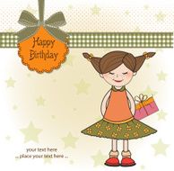 excited young girl she hide a special gift N10