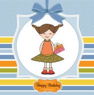 excited young girl she hide a special gift N11