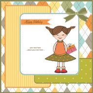 excited young girl she hide a special gift N12
