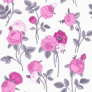 Vintage vector seamless pattern N4