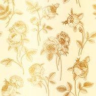 Vintage vector seamless pattern N6