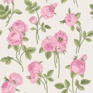Vintage vector seamless pattern N10