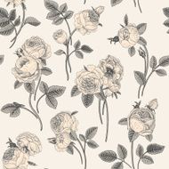 Vintage vector seamless pattern N11