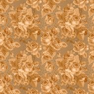 Seamless pattern with vintage roses N6