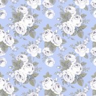 Seamless pattern with vintage roses N8