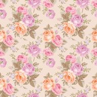 Seamless pattern with vintage roses N9