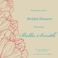 Wedding or invitation card abstract vector flower pattern background N21