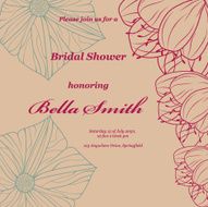 Wedding or invitation card abstract vector flower pattern background N22