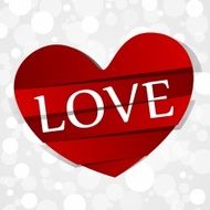 Red Paper Love Heart