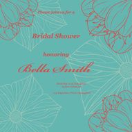 Wedding or invitation card abstract vector flower pattern background N23